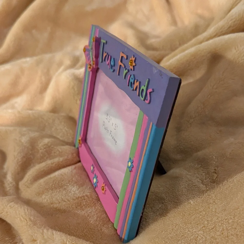 Colorful 'True Friends' Photo Frame